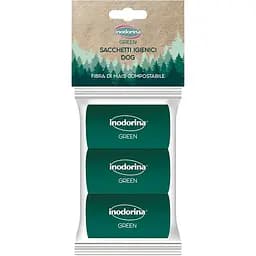 Пакетики биоразлагаемые Inodorina Sacchetti Green для уборки из кукурузного волокна 3 шт. зеленые (660.0010.001)