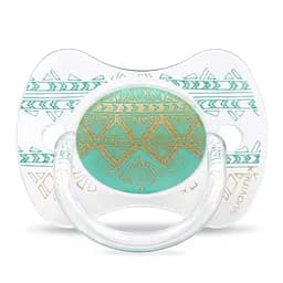 Пустышка силиконовая Suavinex Couture, 0-4 мес., зеленый (304209)