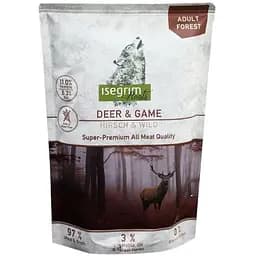 Уцінка. Набір вологого корму для дорослих собак Isegrim Adult Pouch Roots Multipack II Duoprotein: Лосось і форель, Качка з сердечками, Олень та дичина 2.46 кг (6 паучів по 410 г) - мініатюра 6