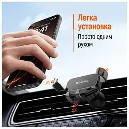 Універсальний автотримач ColorWay Gravity Mechanical Car Mount Black (CW-CHG18-BK) - мініатюра 10