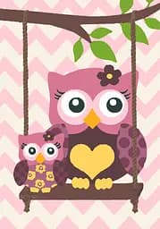 Комплект картин за номерами Riviera Blanca Cute owls (ITR-063) 3 шт в наборі