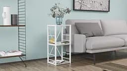 Етажерка 3/34 Ferrum-decor Серії Коннект 73x34x28 білий ДСП Бетон 16мм (FRD-105527) - мініатюра 3
