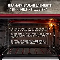 Електрична піч Perfelli MIRAGE 37 RED - мініатюра 4