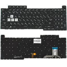 Клавіатура для ноутбука ASUS (G713 series 2021 year) rus, black, без кадру, підсвічування клавіш (RGB 4)
