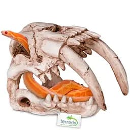 Декорація череп тигра Terrario Sabertooth Skull 13x8,5x11см (15911) - мініатюра 7