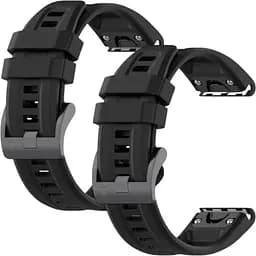 Ремінець DK CDK для Xiaomi Amazfit Falcon (A2029) 22mm Silicone Sport Band Classic 2 шт. (015189) (black)