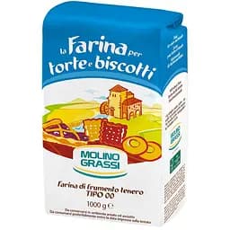Борошно Molino Grassi Torte e Biscotti Tipo 00 з м'яких сортів пшениці 1 кг