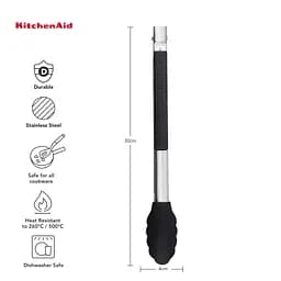 Щипці кухонні KitchenAid Universal 30 см чорні (KQG205OHOBE) - мініатюра 9