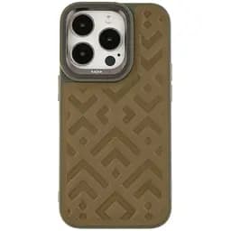 Чохол-накладка Kajsa Briquette Collection Rhombus Apple iPhone 14 Pro Olive