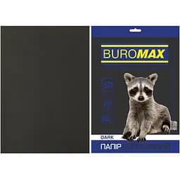 Папір кольоровий Buromax Dark А4 50 аркушів чорний (BM.2721450-01)
