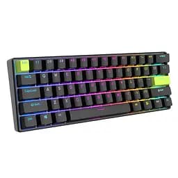 Ігрова магнітна дротова клавіатура Royal Kludge RK C61 / Mint Switch / Black - мініатюра 4