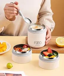 Термос для їжі ланчбокс FOOD харчовий термос з контейнером blue 0.68 л - мініатюра 4
