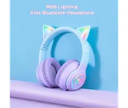 Навушники Onikuma Bluetooth з підсвіткою B90 Gaming CAT with LED фіолетові - мініатюра 6