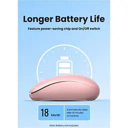 Мишка Ugreen MU105 Wireless Pink (90686) - мініатюра 11
