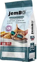 Бентонитовый наполнитель для кошек Jembo 10 л Аромат Лаванды