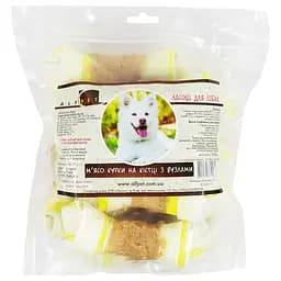 Ласощі для собак AlfPet М'ясо курки на кістці з вузлами 500 г