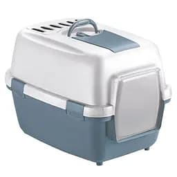 Туалет для котів Stefanplast Wiva Cat з фільтром 55х40х40 см білий/темно-cірий (97971)