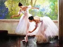 Алмазна мозаїка на підрамнику Балерини 40×50 см 71449_BGLE