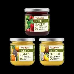 Кето-джеми Yagodar без цукру, 3 шт