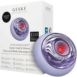 Звуковий масажер для обличчя та тіла GESKE Sonic Cool & Warm Face and Body Massager 9 в 1 фіолетовий