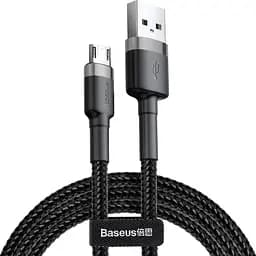 Кабель Baseus Baseus Cafule Cable USB to MicroUSB 2 m Grey/Black (CAMKLF-CG1) [73381]