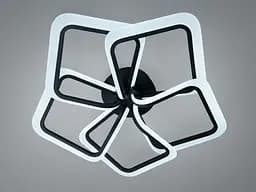 Світлодіодна Люстра стельова Diasha WG5146 чорна 130 Вт з пультом і димером