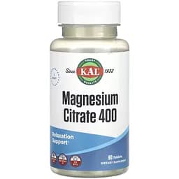 Магний цитрат KAL Magnesium citrate 400 мг 60 таблеток