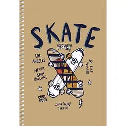 Тетрадь для записей Student А5, без линовки, спираль, 96 л., Skate (A5-SC-096-6116)