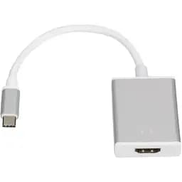 Кабель Atcom HDMI - USB Type-C (F/M), 0.1 м, White (13888)