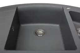 Кухонна мийка гранітна Miraggio Europe gray 1100x575x205 00207306, Сірий - мініатюра 3