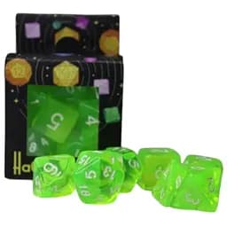 Набор кубиков Transparent 7 Dice Set - Light green , 7 шт. (g7dtran13)