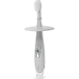 Зубна щітка BabyOno з обмежувачем сіра (552/01)