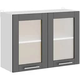 Кухонний модуль вітрина Еверест Еко 800 дуб крафт білий/графіт 80х30х58 см (DTM-071002)