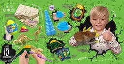 Яйце динозавра із сюрпризом зелена креативна творчість "Dino Surprise Box" рус - мініатюра 2