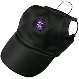 Кепка Hat-Dog 2/S екошкіра чорна з регульованою затяжкою 240