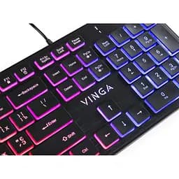 Клавіатура Vinga KB410 USB Black (KB410 Black) - мініатюра 6