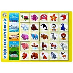 Деревянный пазл-вкладыш Ассоциации - виды животных Ubumblebees (ПСД133) PSD133, 25 плашек