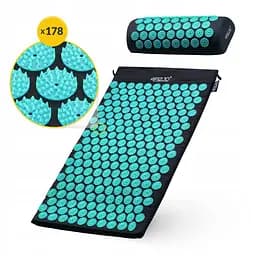 Килимок акупунктурний з валиком 4FIZJO Classic Mat Аплікатор Кузнєцова Black/Blue (P-5905973402385) - мініатюра 10