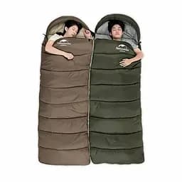 Спальник Naturehike U350 з капюшоном (NH20MSD07) +1°C - правий - темно-зелений - мініатюра 6