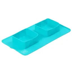 Складна миска Waudog Silicone, 38,5х23х5 см, блакитний (50802) - мініатюра 2