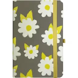 Книга записна Buromax Piante в клітинку 207х136 мм на резинці сіра 96 аркушів (BM.255109-09)