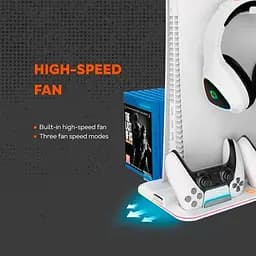 Зарядна станція CANYON CS-5 PS5 Charger Stand White для PS5 (CND-CSPS5W) - мініатюра 7