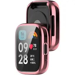 Чохол-накладка DK Silicone Face Case для Xiaomi Redmi Watch 3 Active / 3 Lite (pink rose) - мініатюра 2