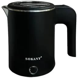 Електрочайник Sokany SK-SH-1077 міні 0.5 л 1000 Вт Чорний  - мініатюра 2