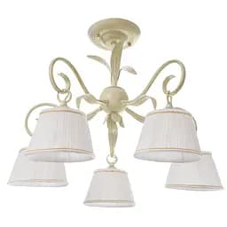 Люстра потолочная Brille с абажуром E14 40W WH (BKL-668S/5)