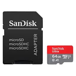 Карта пам'яті SanDisk 64GB microSD Class 10 A1 R-140 (SDSQUAB-064G-GN6IA) - мініатюра 1