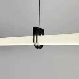Трубчастий LED світильник із чорним корпусом 100 см | Line F | Арт. NO17-1000L BK - мініатюра 3