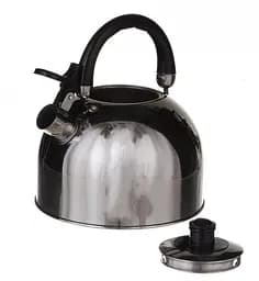 Якісний металевий чайник зі свистком з нержавіючої сталі для газової плити А-Плюс чайник нержавійка