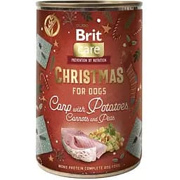 Влажный корм Brit Care Mono Protein Christmas для собак рождественский ужин карп 400 г