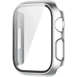 Чохол-накладка DK Пластик Soft-Touch Glass Full Cover для Apple Watch 41mm (silver)